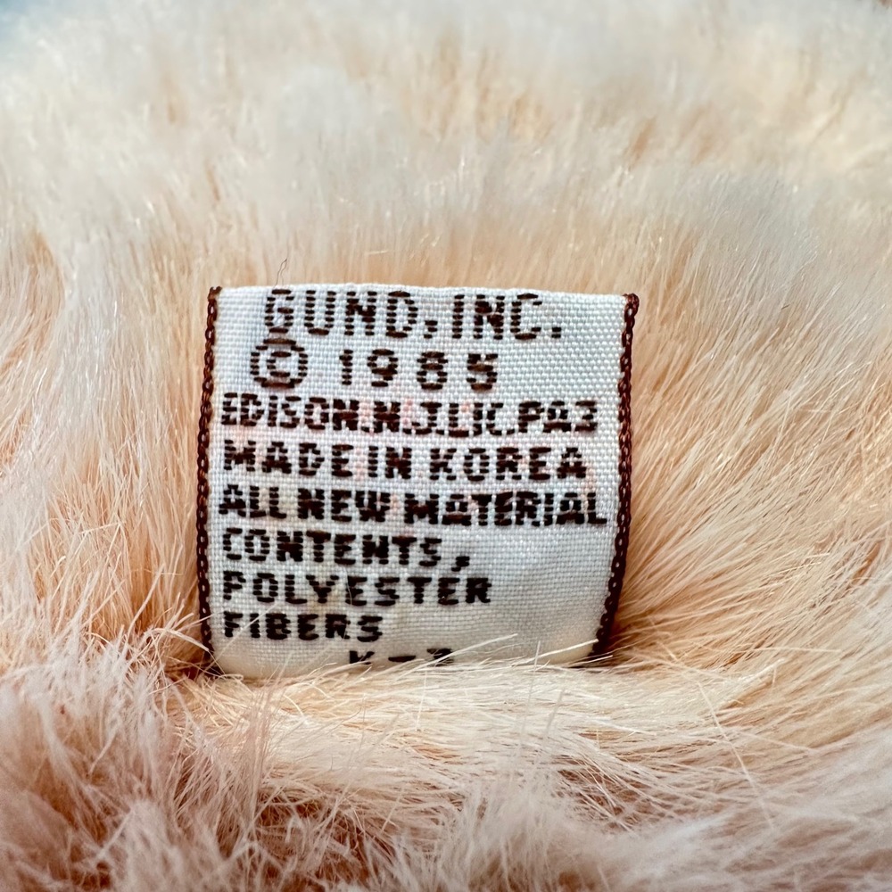 Vintage 1985 Gund Bunky Teddy Bear Tan 16" Shaggy Plush Stuffed 2068 w/TAG - Picture 9 of 14